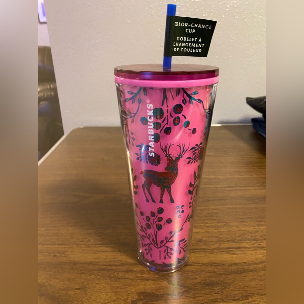 Starbucks Venti color Changing Holiday Tumbler NWT